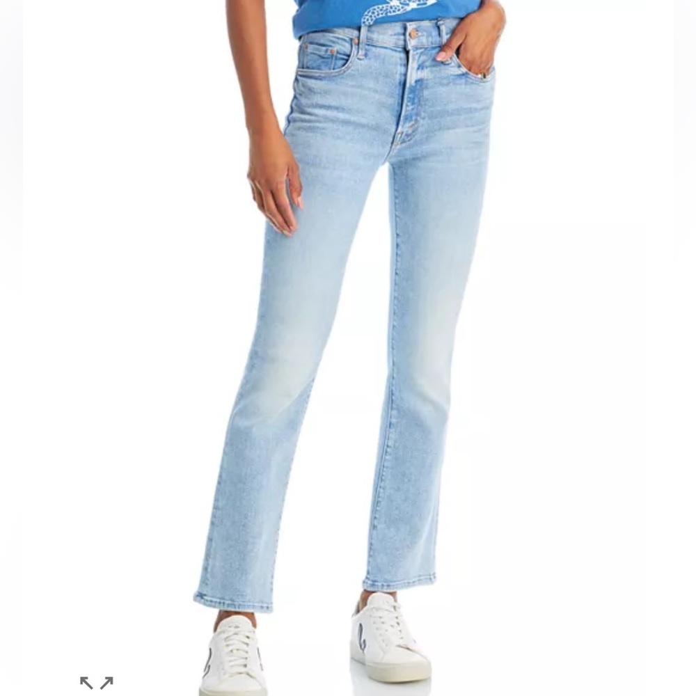 MOTHER Insider flood jeans in Tea Time wash size 28 - Picture 2 of 11